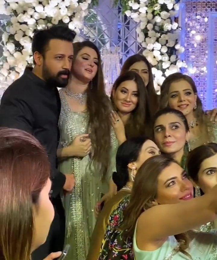 Atif Aslam Spotted With Wife Sara Bharwana At A Family Wedding