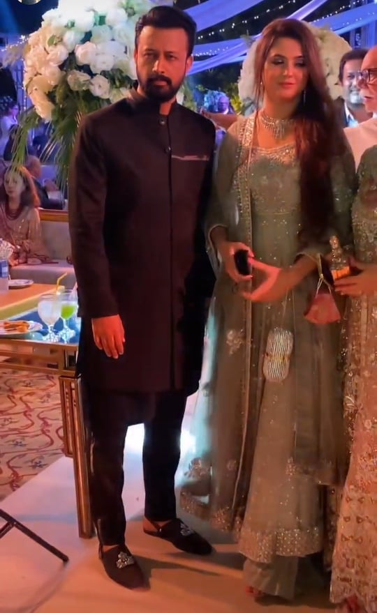 Atif Aslam Spotted With Wife Sara Bharwana At A Family Wedding