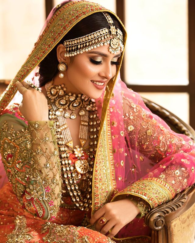 Ayeza Khan Looks Regal In Gorgeous Bridal Ensembles By Nomi Ansari