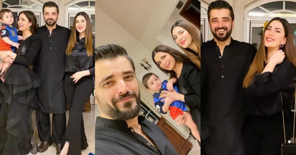 Adorable Clicks Of Hamza Ali Abbasi And Naimal Khawar From Fazeela Abbasi's Birthday