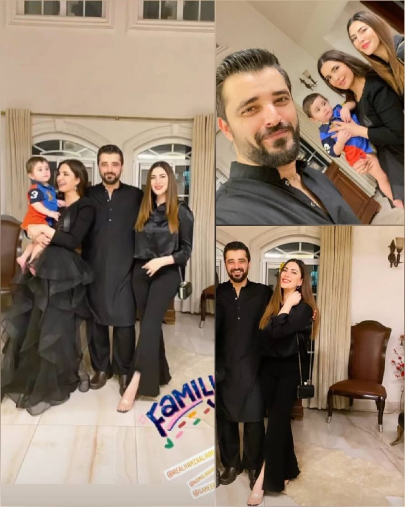 Adorable Clicks Of Hamza Ali Abbasi And Naimal Khawar From Fazeela Abbasi's Birthday