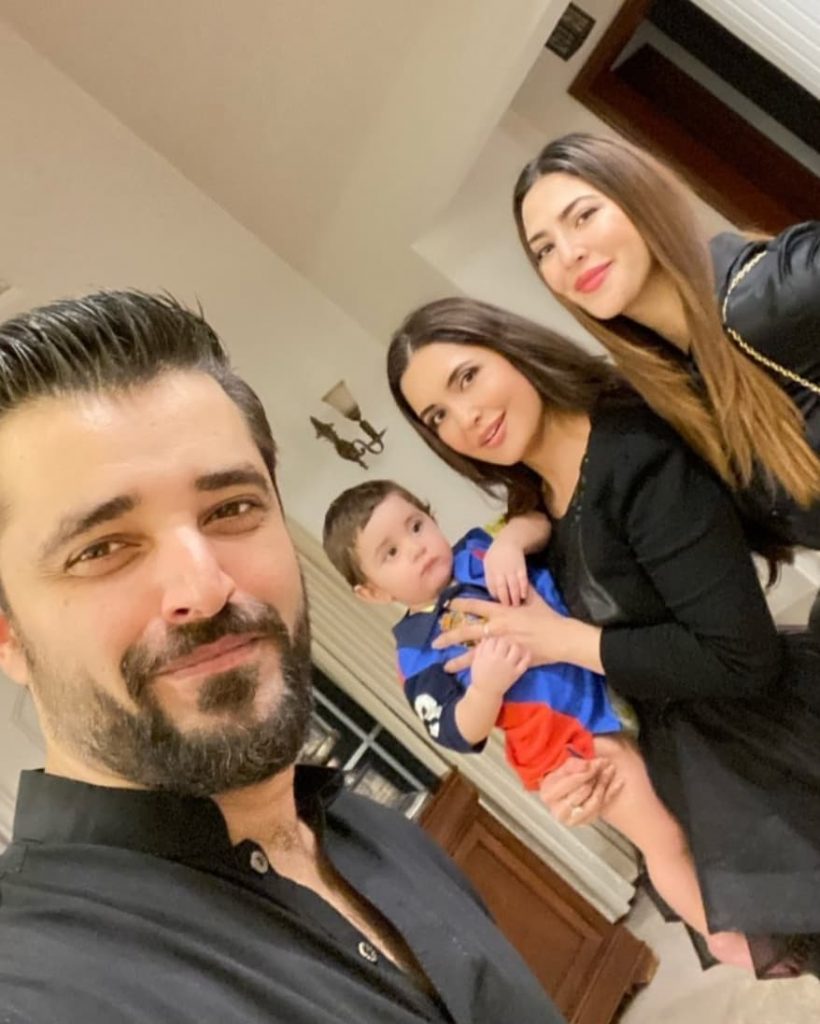 Adorable Clicks Of Hamza Ali Abbasi And Naimal Khawar From Fazeela Abbasi's Birthday