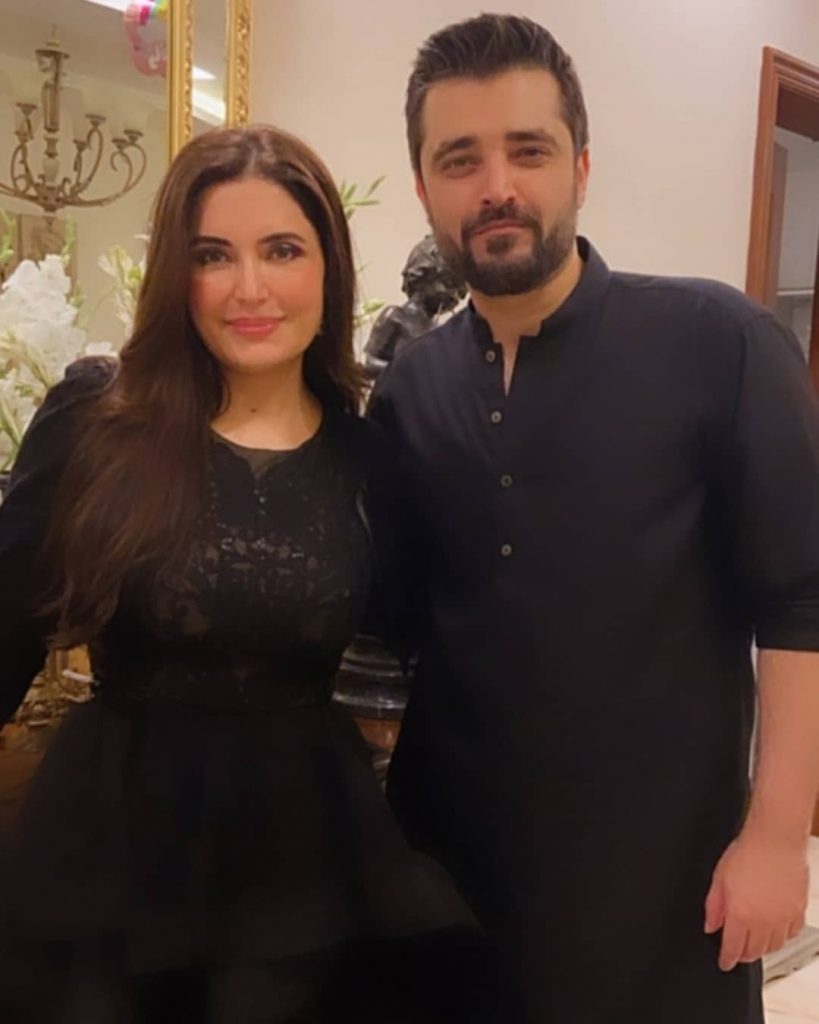 Adorable Clicks Of Hamza Ali Abbasi And Naimal Khawar From Fazeela Abbasi's Birthday