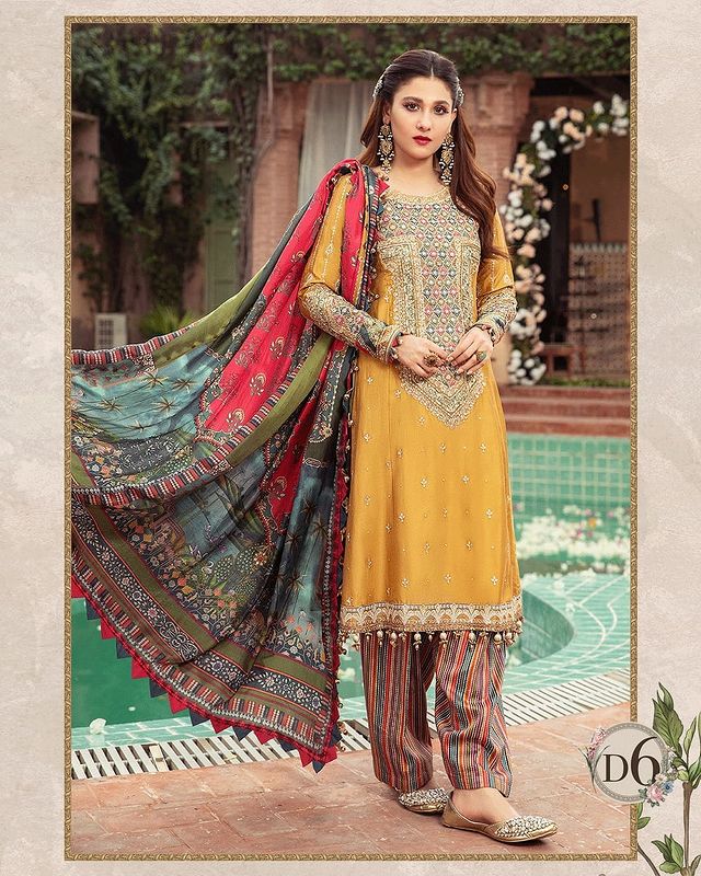 Hina Altaf Featured In Sateen Collection’21 By Maria B