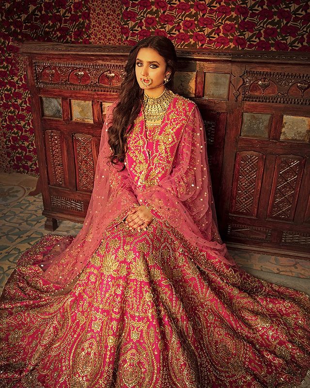 Hira Mani Looks Stellar In Bridal Ensembles By Ali Xeeshan