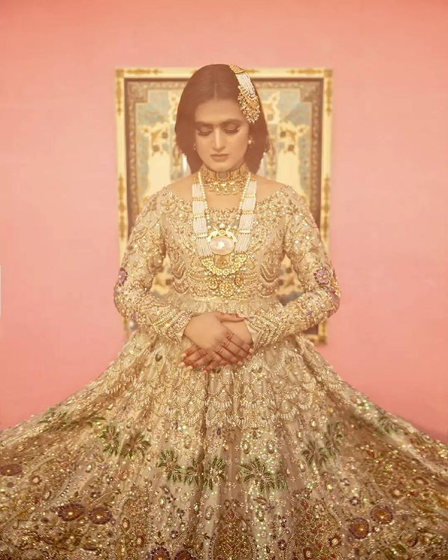 Hira Mani Looks Stellar In Bridal Ensembles By Ali Xeeshan