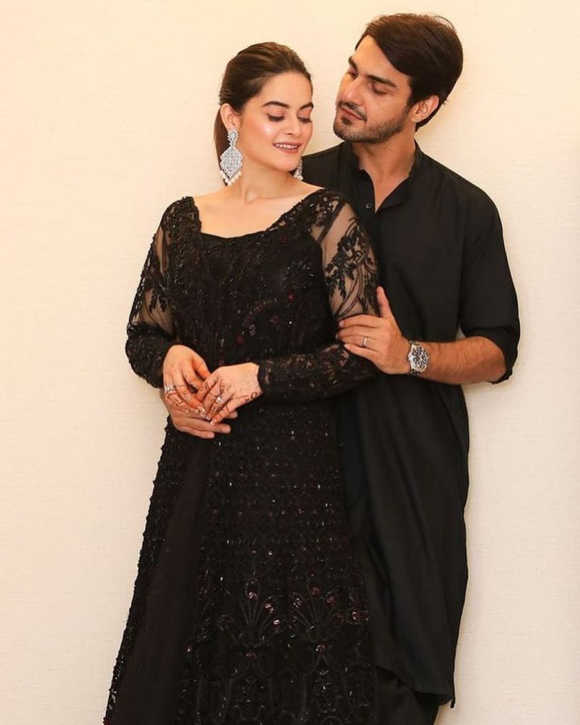 Alluring Clicks Of Newly Wed Minal Khan and Ahsan Mohsin Ikram