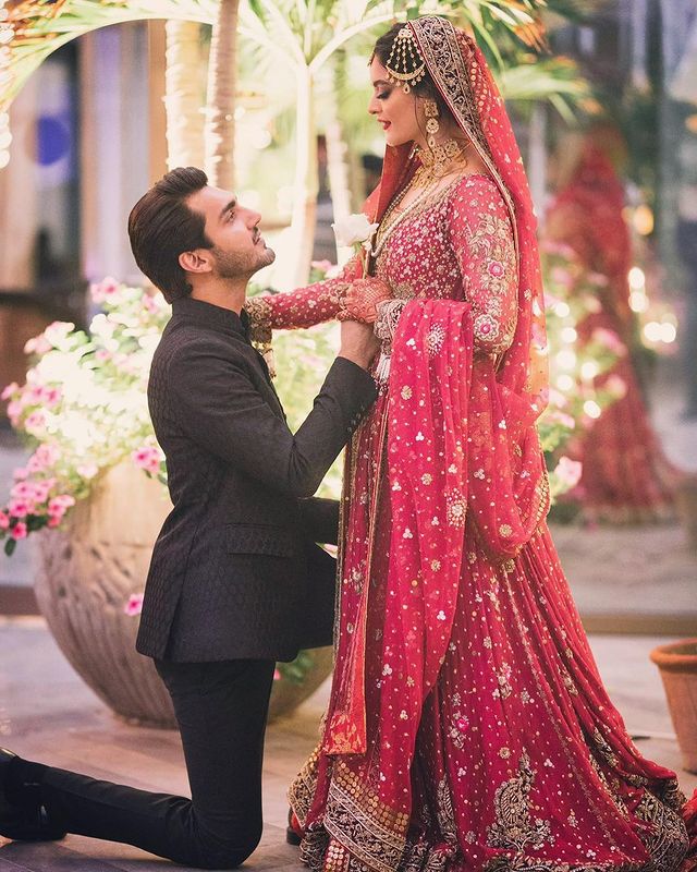 Beautiful Wedding Portraits Of Minal Khan And Ahsan Mohsin