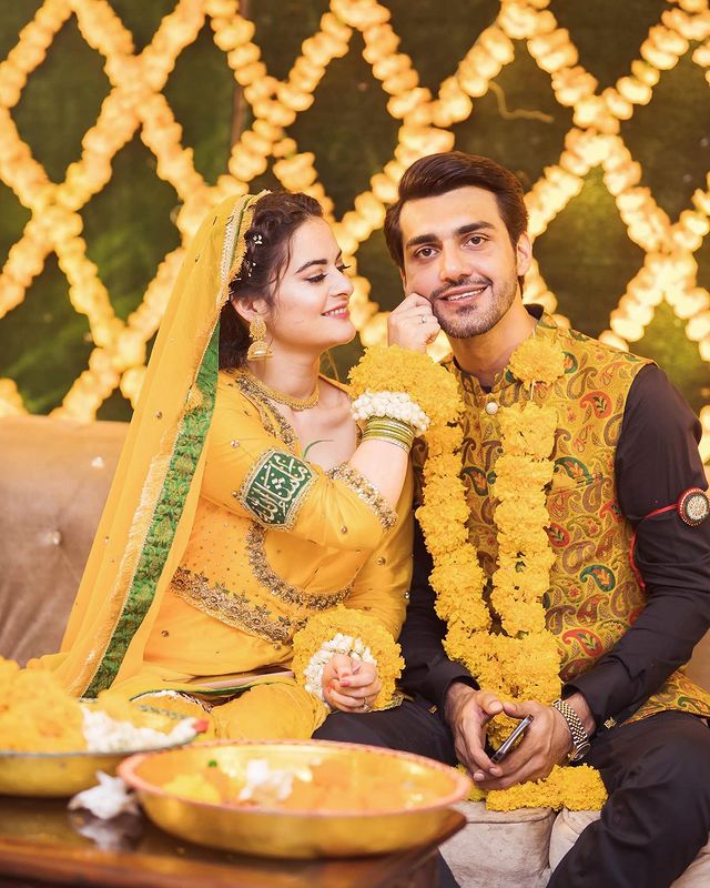 Minal Khan And Ahsan Mohsin's Mayoon- HD Pictures