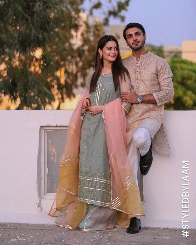 The Newlyweds Minal Khan And Ahsan Mohsin Ikram Pictures