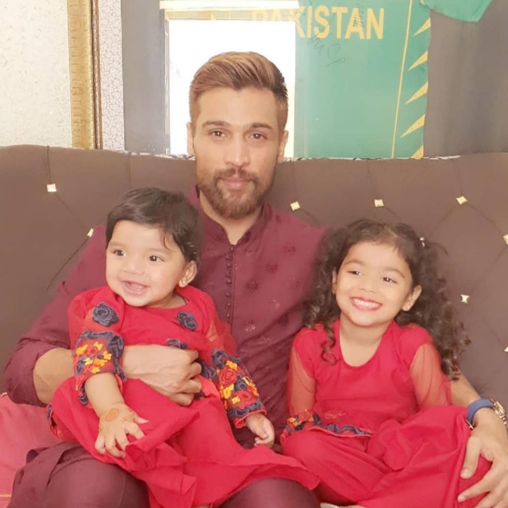 Cricketer Mohammad Amir's Wife And Kids - Adorable Clicks