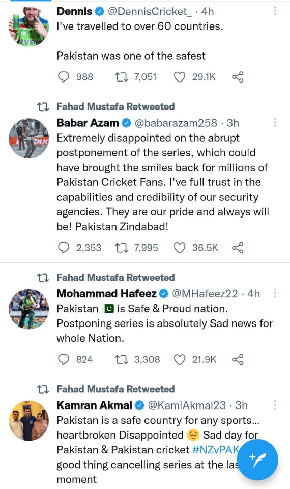 Pakistani Celebrities React To New Zealand Team Abandoning Pakistan Tour