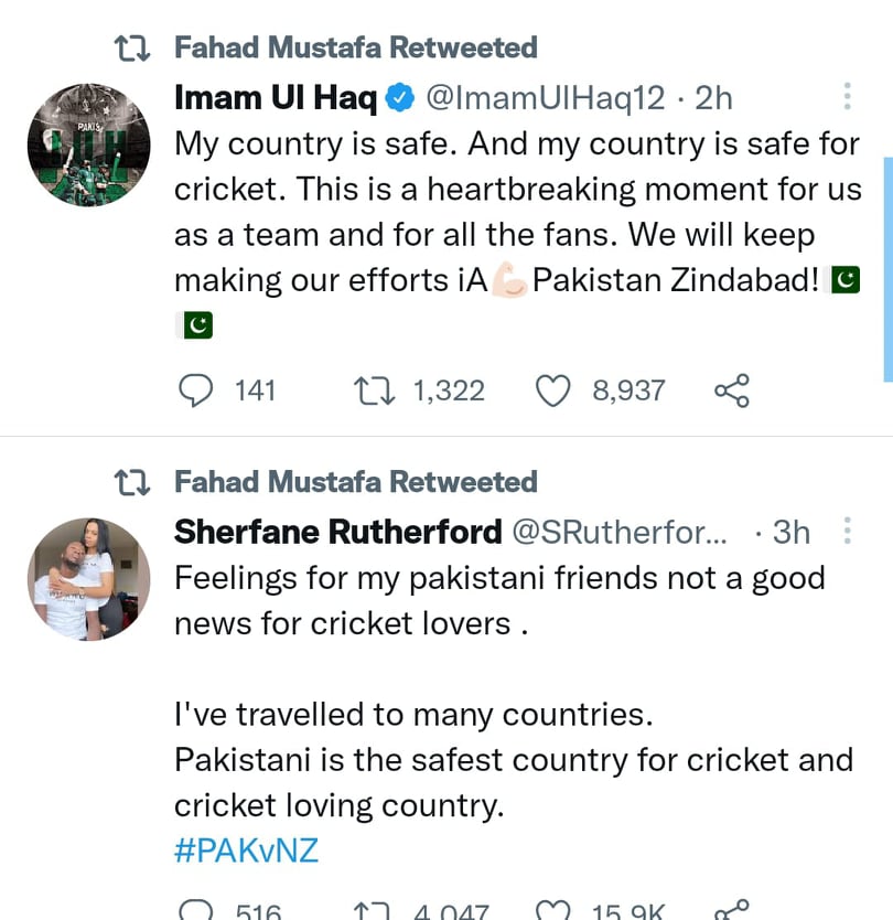 Pakistani Celebrities React To New Zealand Team Abandoning Pakistan Tour