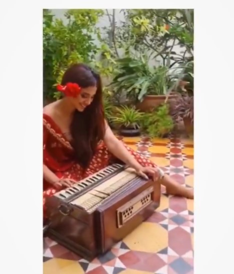 Sonya Hussyn's Latest Video While Playing Harmonium Sparks Criticism