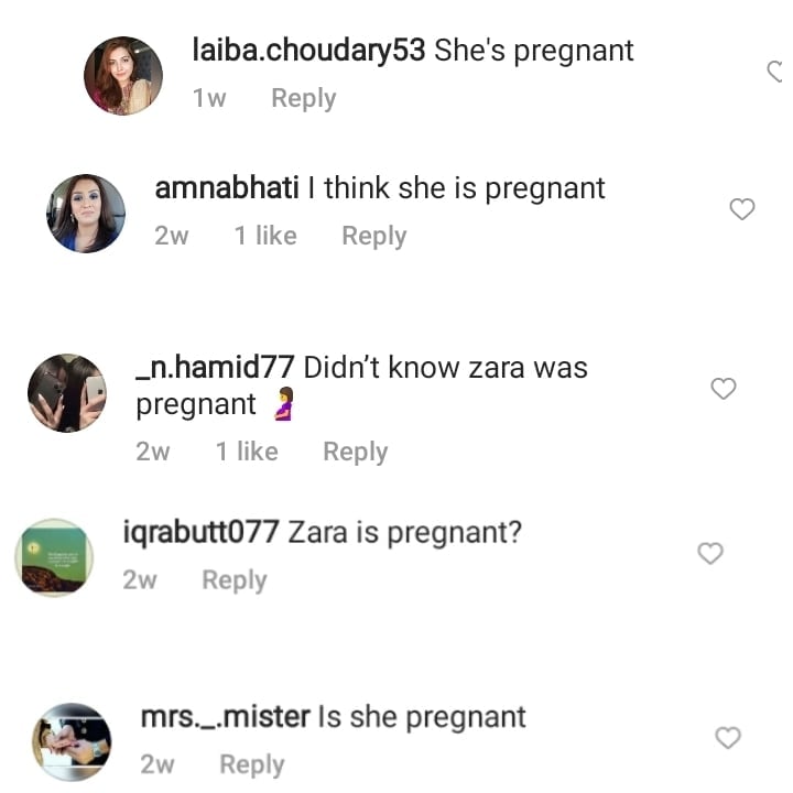 Netizens Speculate About Zara Noor Abbas' Pregnancy