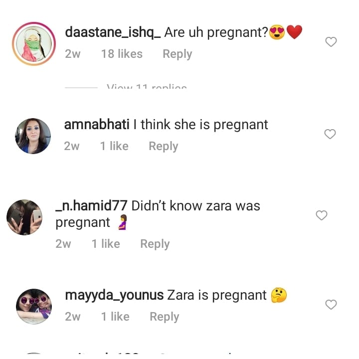 Netizens Speculate About Zara Noor Abbas' Pregnancy