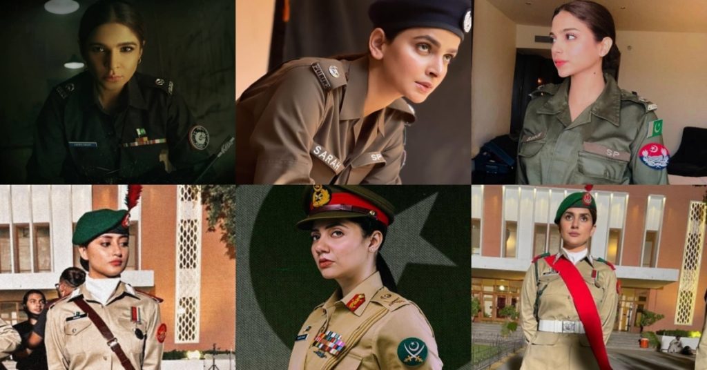 Famous Pakistani Actresses Gracefully Donning Uniform