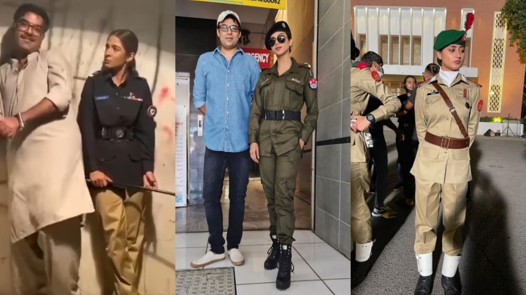 Famous Pakistani Actresses Gracefully Donning Uniform