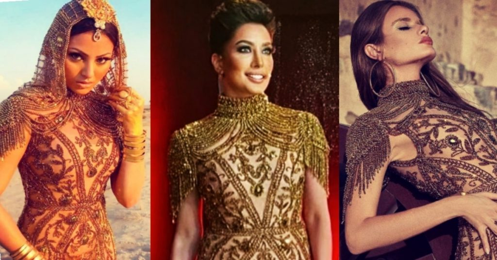 Similarities Between Mehwish Hayat's LSA Outfit And An International Brand's Outfit