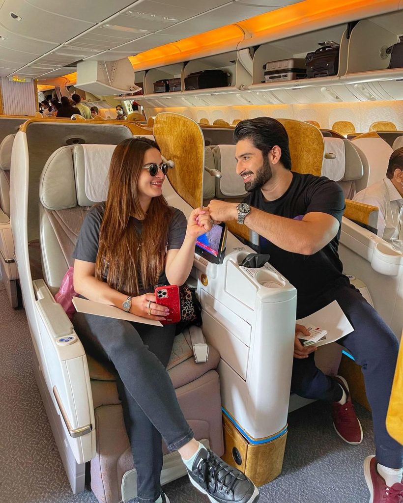 Aiman khan And Muneeb Butt Off To Istanbul For IPPA Awards