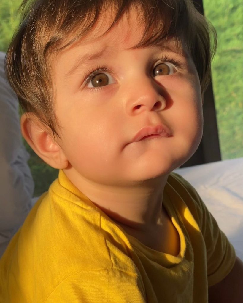 Adorable Video Of Hamza Ali Abbasi's Son Taking His First Steps