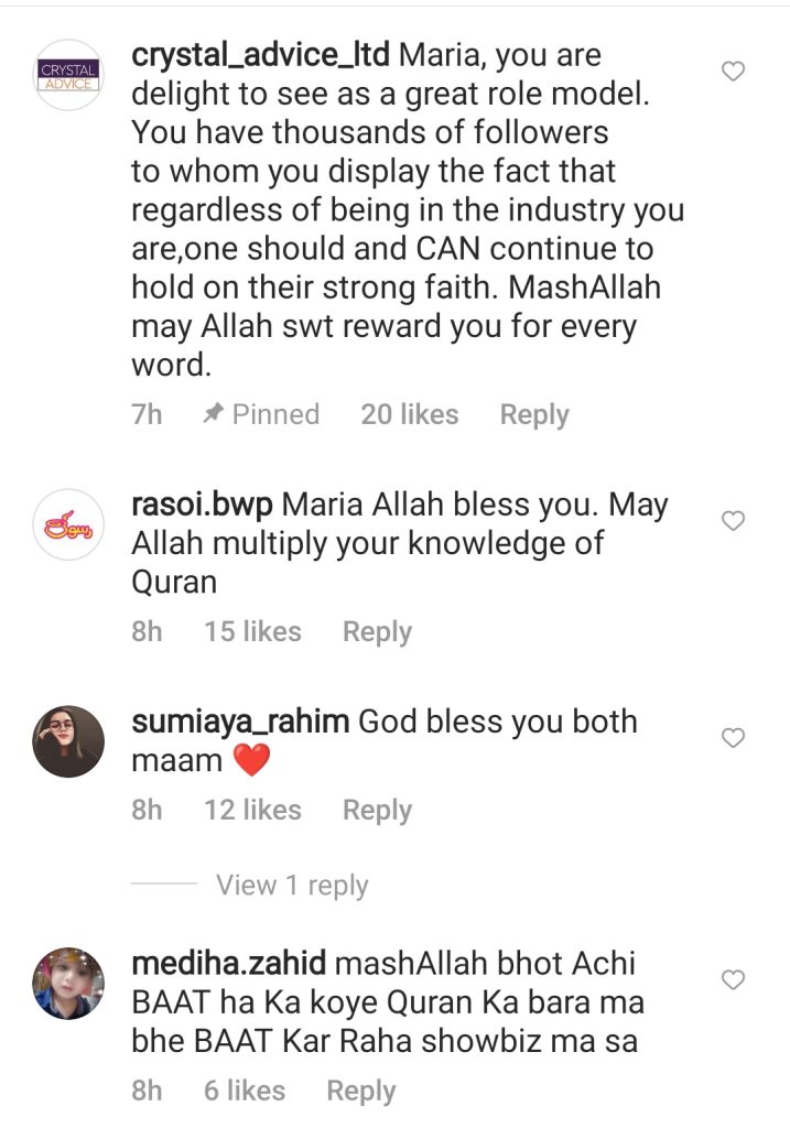 Internet Admires the Act of Maria B Reciting Surah Kahaf