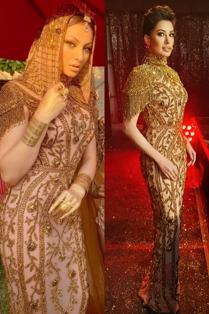 Similarities Between Mehwish Hayat's LSA Outfit And An International Brand's Outfit