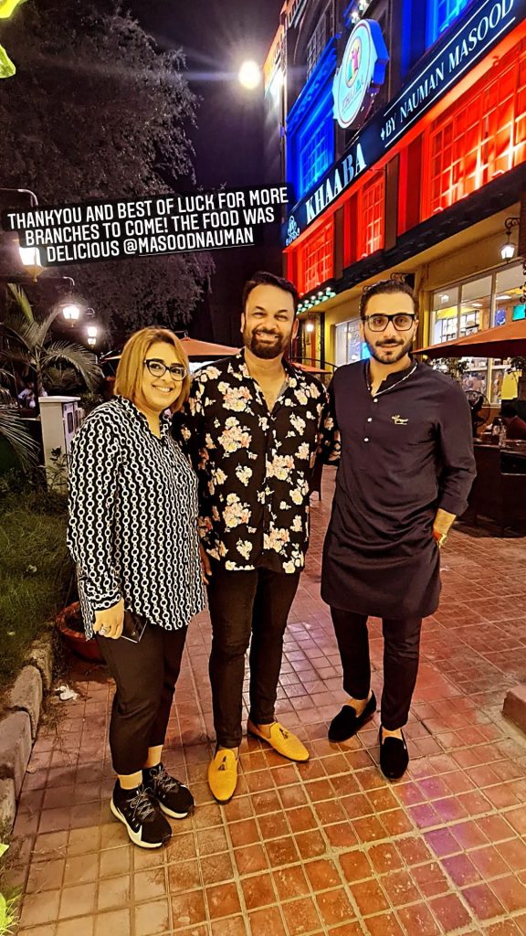 Celebrities Get Together At Nauman Masood's Restaurant