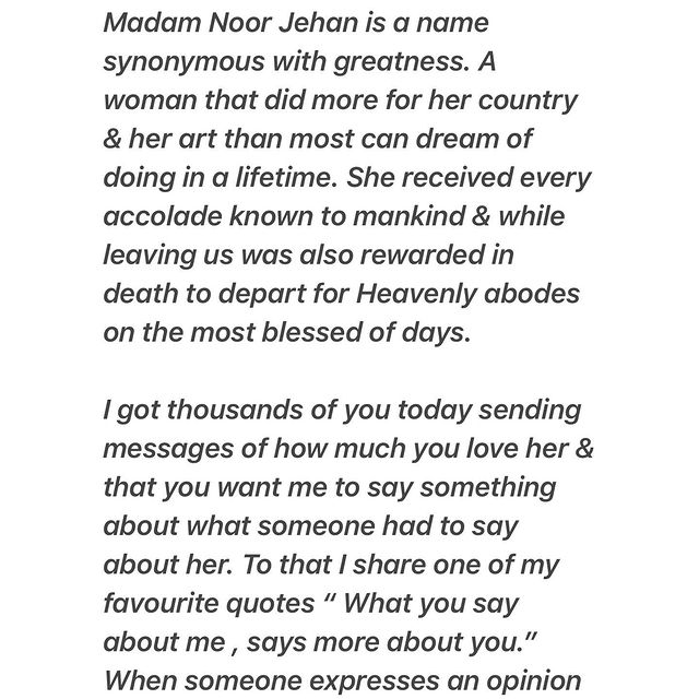 Ali Azmat Under Fire After Insensitive Remarks On Madam Noor Jehan