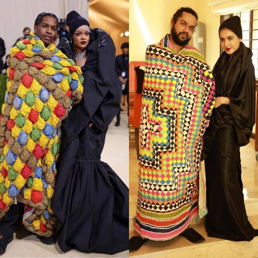 Ali Gul Pir & Mansha Pasha Recreate Famous Met Gala Look of Rihanna & ASAP Rocky