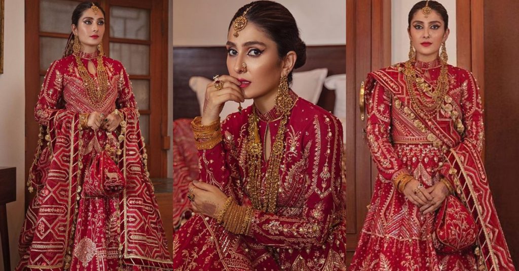 Ayeza Khan Featured In Mohsin Naveed Ranjha's Latest Bridal Collection