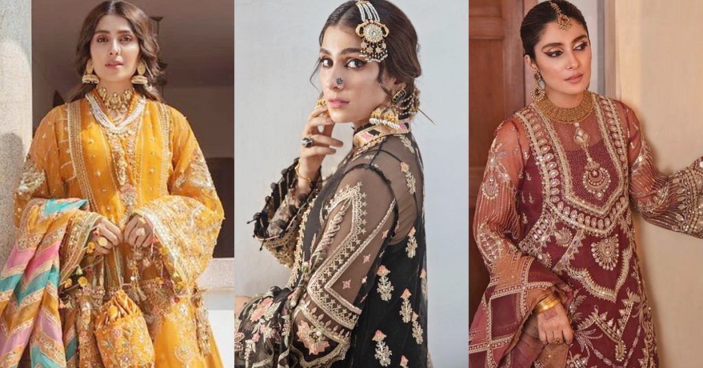 Ayeza Khan Flaunts Elegance In Luxury Ensembles By Mohsin Naveed Ranjha