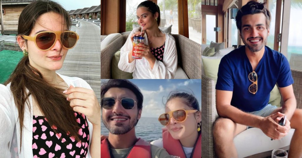 Glimpses From Minal Khan And Ahsan Mohsin's Honeymoon In Maldives