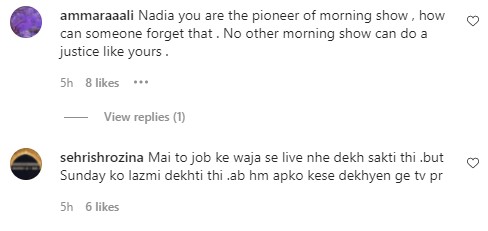 Nadia Khan Shared Why She Left Morning Show