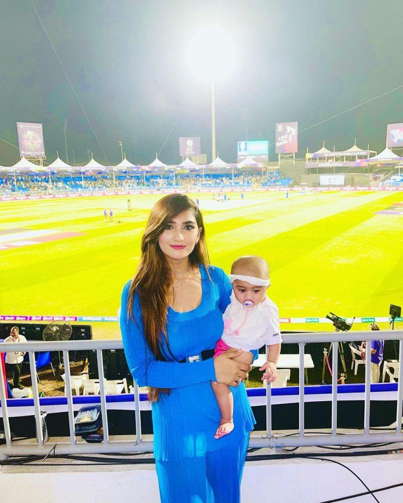 Pakistani Cricketers' Wives Spotted At Sharjah Stadium
