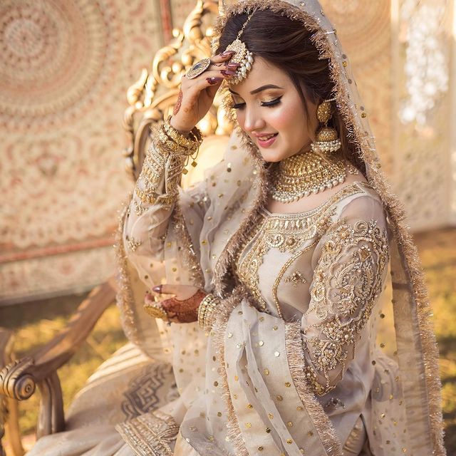 Rabeeca Khan Looks Stellar In Ivory Bridal Ensemble