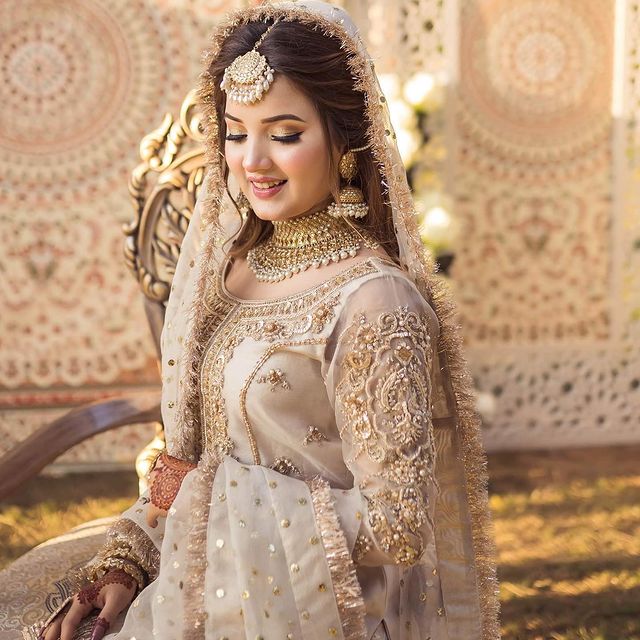 Rabeeca Khan Looks Stellar In Ivory Bridal Ensemble