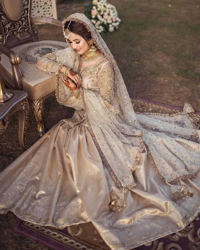 Rabeeca Khan Looks Stellar In Ivory Bridal Ensemble