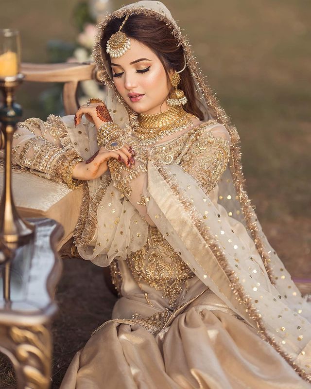 Rabeeca Khan Looks Stellar In Ivory Bridal Ensemble