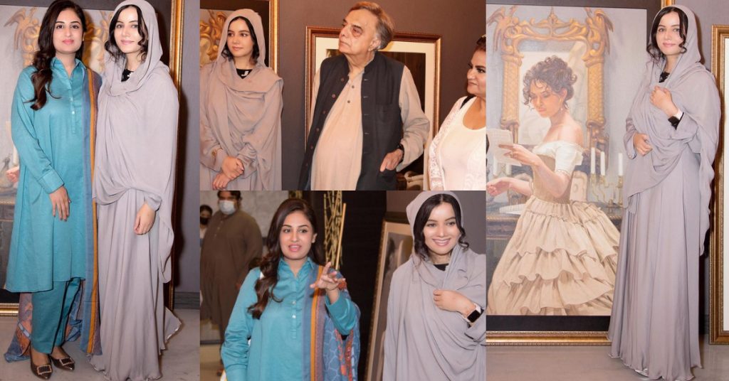 Rabi Pirzada's First Art Exhibition-Pictures And Videos