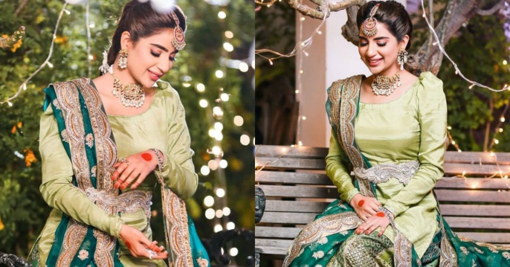 Saboor Aly Looked Glorious In These BTS Clicks From The Set Of Amanat