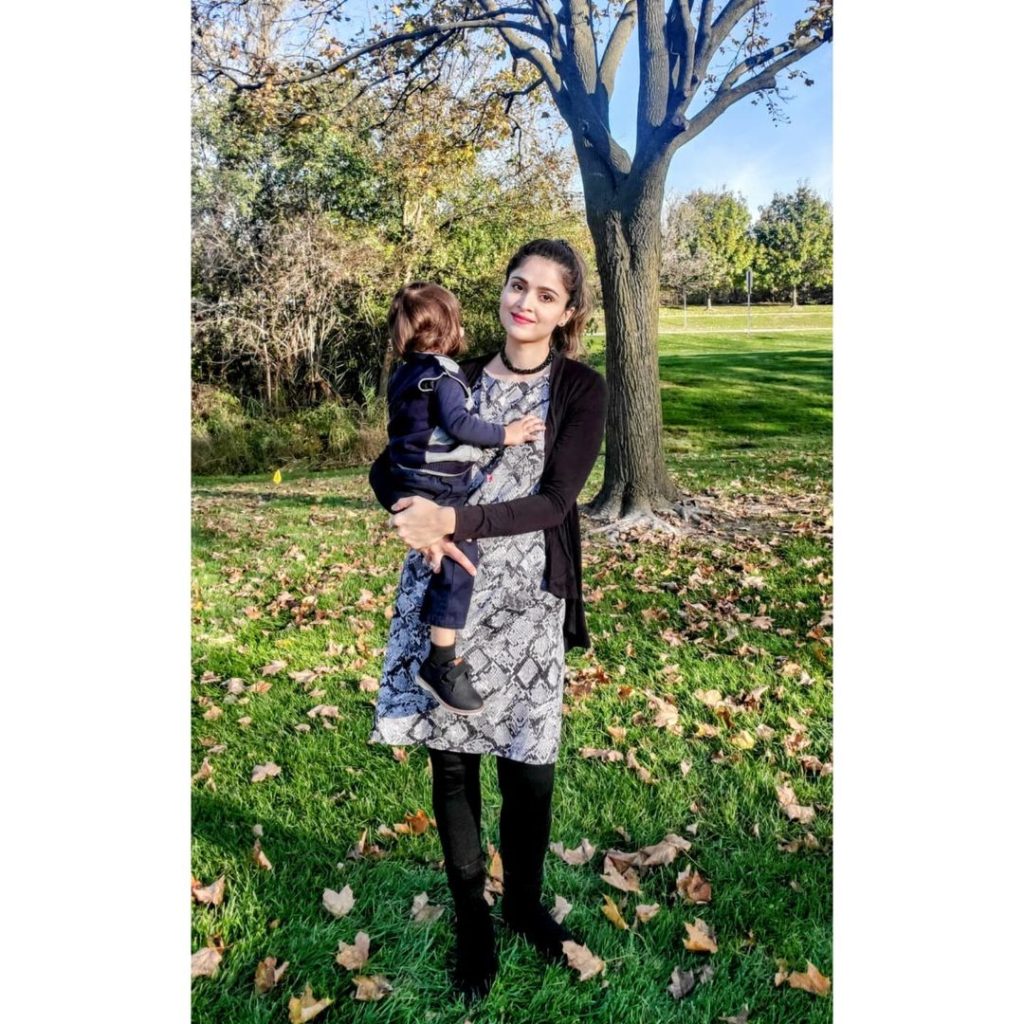 Latest Beautiful Pictures Of Arij Fatyma With Her Son