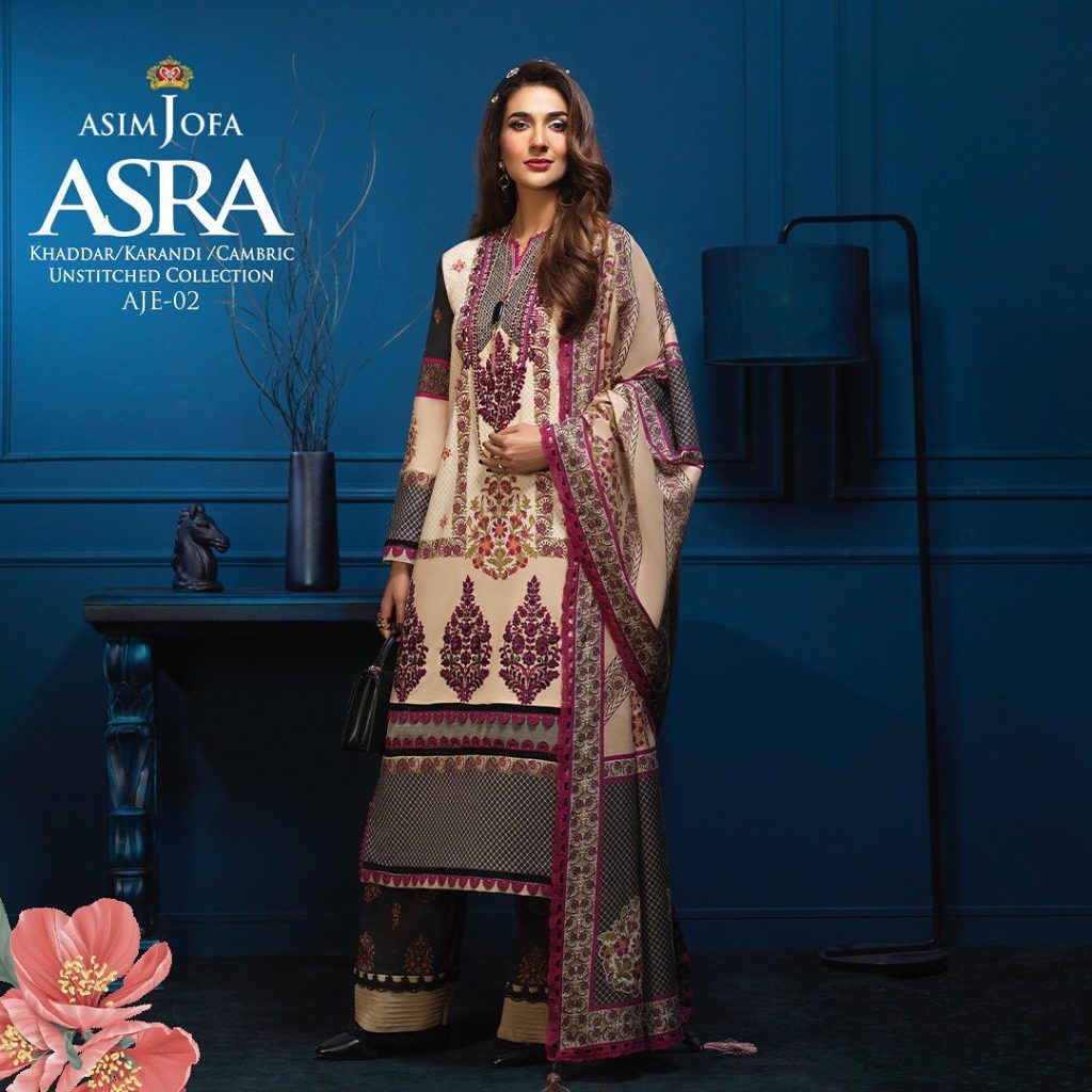 Asim Jofa's Latest Winter Collection Featuring Famous Pakistani Actresses