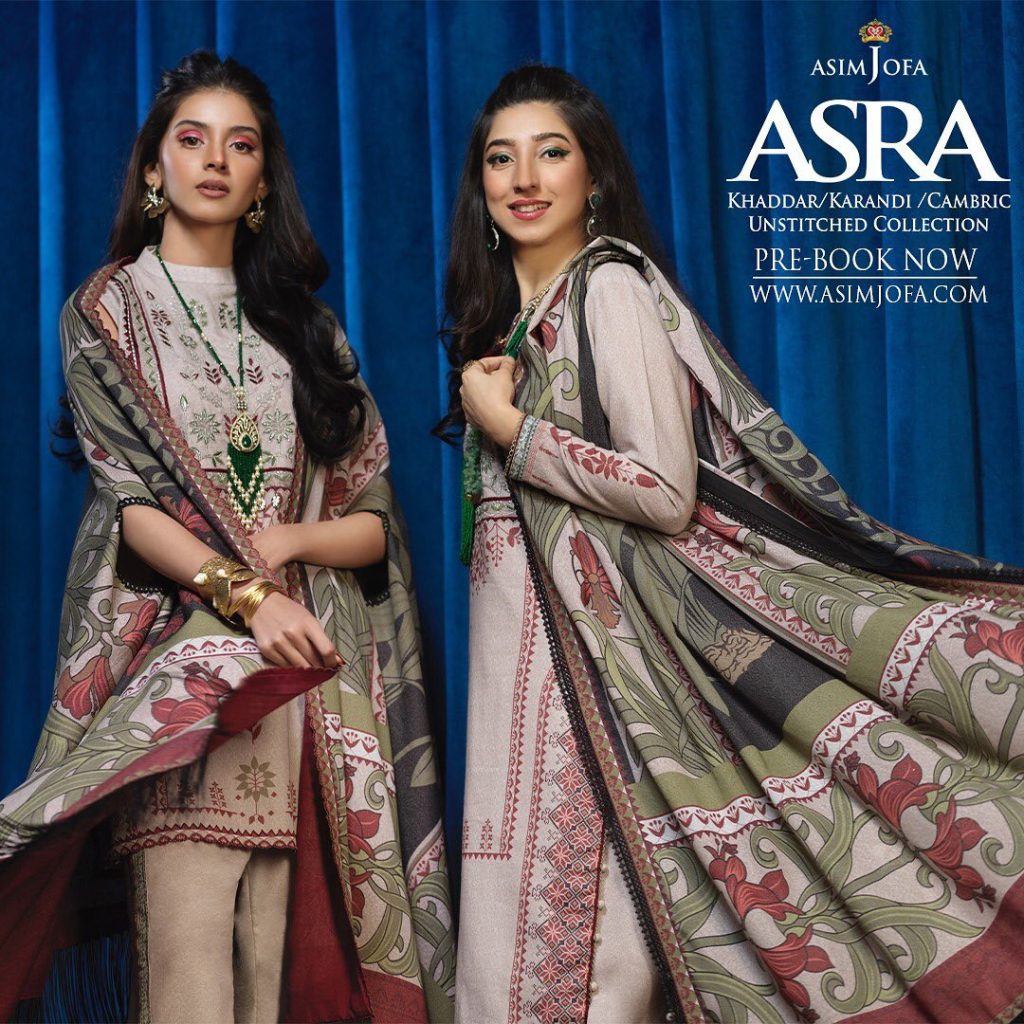 Asim Jofa's Latest Winter Collection Featuring Famous Pakistani Actresses