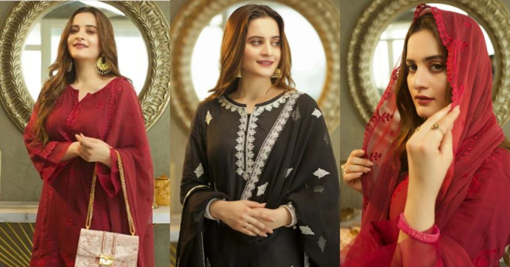 AnM Closet Latest Embroidered Collection Featuring Aiman Khan