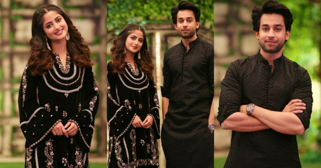 Sajal Aly And Bilal Abbas Khan At The Set Of Jeeto Pakistan