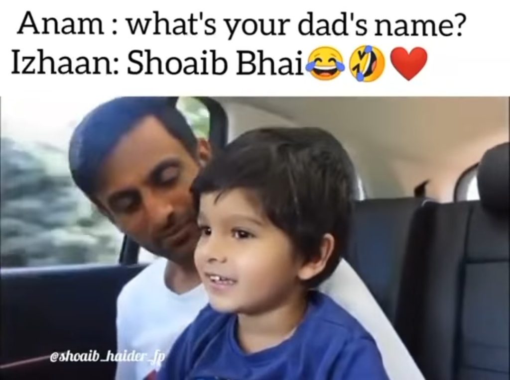 Izhaan Mirza Malik Calls His Baba With This Cute Name