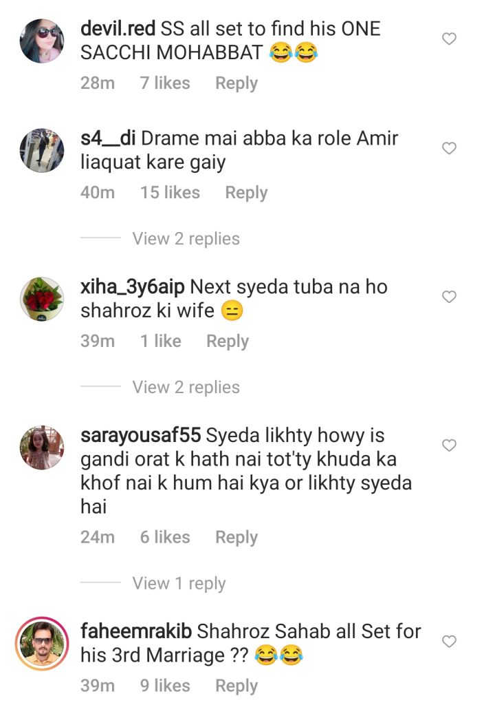 Fans Are Not Happy With Shahroz Sabzwari & Syeda Tuba Aamir's Pairing