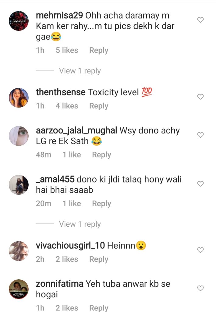 Fans Are Not Happy With Shahroz Sabzwari & Syeda Tuba Aamir's Pairing