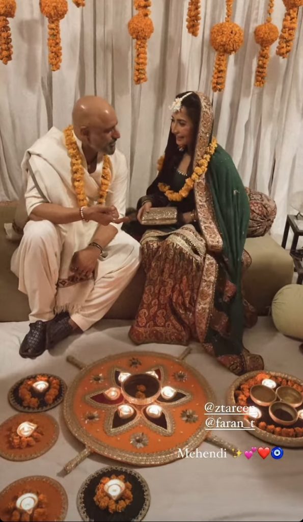 Zara Tareen And Faran Tahir's Mehndi Event